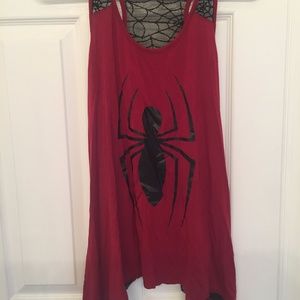 Spiderman Lace Tank by HerUniverse